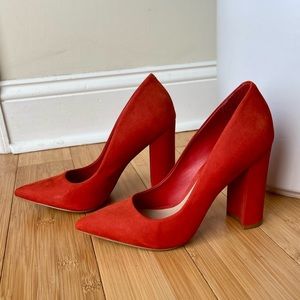 Aldo beautiful Lipstick red/orange heels